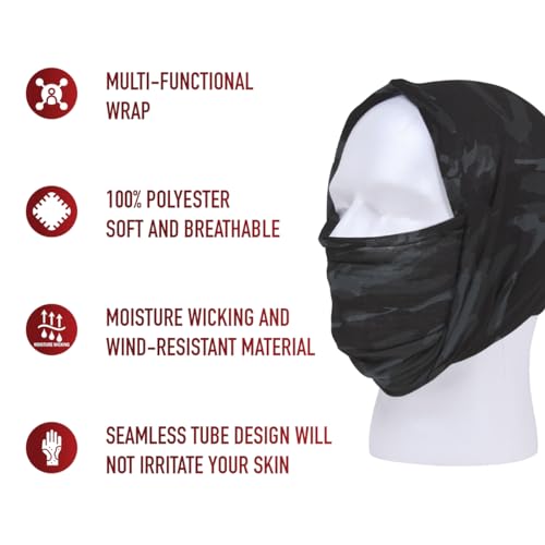Rothco Multi-Use Tactical Wrap - color: Black Camo