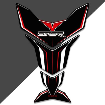 Motorcycle 3D Tank Pad Compatible with Triumph Street Triple Daytona 675 765R RS Stickers Gas Kit Knee Fish Bone Tank Pad Decals Fit for 675 765 R RS Stickers Decals Tank Protection Waterproof (A-20) - color: A-20