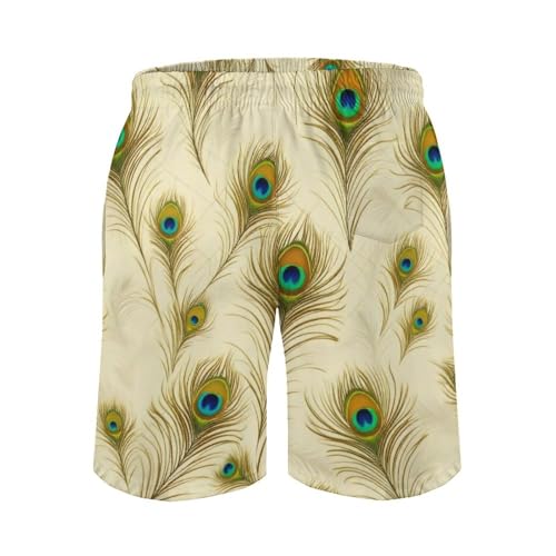 Mens Trunks Breathable Quick Dry Mesh Lining Summer Holiday Beach Board Shorts - color: Style, size: Medium