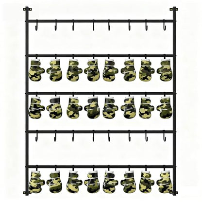 Wall Mounted Boxing Glove Storage Rack, Large Boxing Glove Storage Showshelves Rack Wall Mount Dryer, 5 Tiers, for Gym Home Training Room Shopping Center Taekwondo Gym - size: Holds 20 Pairs