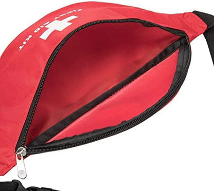 First Aid Empty Kit,Compact and Lightweight Waterproof First Aid Bag Empty with Zippered for Emergency at Home, Office, Car, Outdoors, Boat, Camping, Hiking(Bag Only) (2 Pack Fanny Pack) - size: 11*5.5*3.5 inch