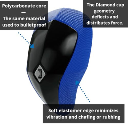 Diamond MMA 3-in-1 Hockey Garter Belt System - Complete with Athletic Cup, Garter, and Jock - Shift-Proof Groin Protection for Hockey Players & Goalies - size: Large