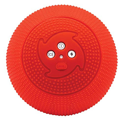 Heating Vibrating Massage Ball Roller for Deep Tissue Muscle Recovery Therapy and Pain Relief w/Heat + 4 Speed Vibration - color: Red