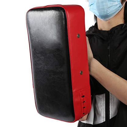 HERCHR Boxing Strike Pads, PU Sponge Punching Pad Shock Proof Strike Shield Foot Target Practice Training Pads Equipment for Taekwondo Karate Kick Punching(red)