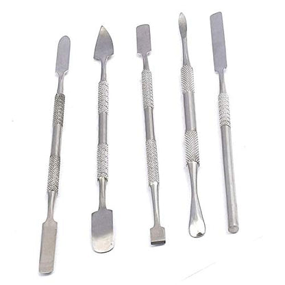 5 Pc Stainless Steel Spatula/Chisel Wax & Clay Sculpting Tool Set