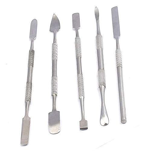 5 Pc Stainless Steel Spatula/Chisel Wax & Clay Sculpting Tool Set