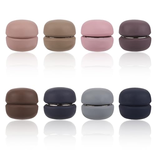 8pcs Magnetic Hijab Pins, Small Hijab Magnets Multi-Purpose No-Snag Scarf Clasp Pinless Brooch for Women Men Shawl Scarves Clothes - color: Colorful 1