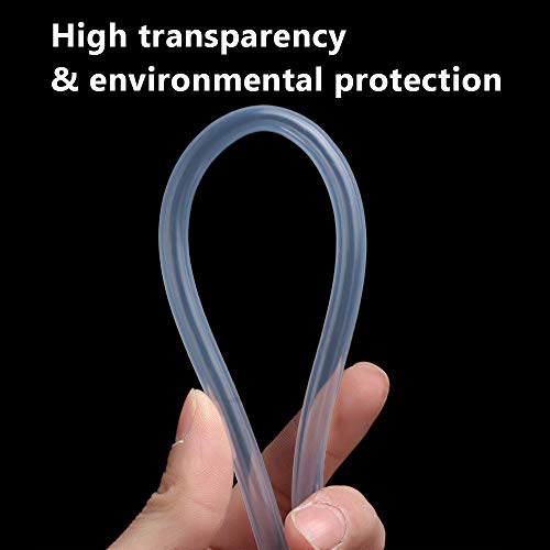 1/16" ID Silicone Tubing, Food Grade 1/16" ID x 1/8" OD 32.8 Feet Length Pure Silicone Hoses High Temp for Home Brewing Winemaking - size: 1/16"ID x 1/8"OD, style: 32.8 Feet Length
