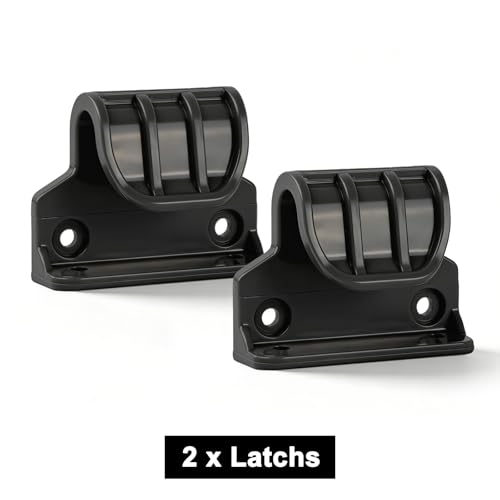 Retractable Baby Gate Replacement Parts Kit, Mesh Dog Gate Full Set Wall Mounting Hardware with Brackets Latches Anchors and Screws (Black)