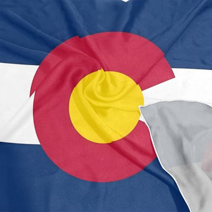 Women's Silk Scarf Square Satin Head Scarves Fashion Neck Scarf Hair Wraps Silk Bandana - color: Colorado State Flag