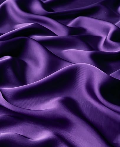 Lina & Lily Luxury Satin Hijab Head Scarf Shawl Wrap for Muslim Women Extra Long - color: Dark Purple