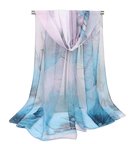 Acotavie Scarfs for Women Lightweight Fashion Scarves Print Floral Pattern Scarf Shawl Wraps - color: W07