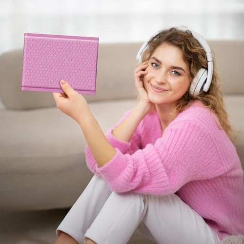 Fuxury Bubble Mailers 6x10" Pinkish Purple Padded Envelopes 600 Pack Bulk | Usable Size 6x9" Self Seal Mailing Envelopes Bubble Padded Shipping Bags for Mailing Jewelry, Makeup,Small Business #0 - color: Pinkish Purple, size: 6x10" 600PC
