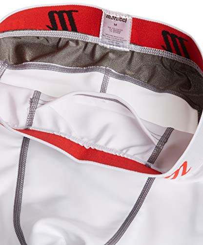 Marucci Men's Marucci Adult Elite Padded Slider Shorts - color: White, size: Medium