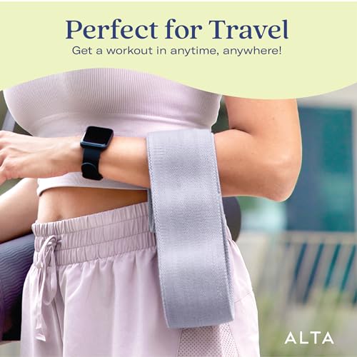 ALTA Booty Bands for Women, Non-Slip Fabric Resistance Bands for Working | Exercise bands legs, Leg Bands for Working Out Women, Cloth Resistance Bands for Legs, Hip Bands Set, Fabric Exercise Bands