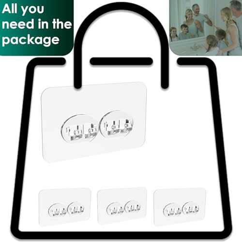 Sponge Holder Adhesive Replacement Hooks, Soap Dish Adhesive Strips, Toothbrush Holders Sticker, Kitchen Sink Caddy Adhesive Hooks, Shower Wall Mounts Tape Sticky Pads Clear Clips 4 Pack - color: Transparent 2 Hooks 3 15/16"