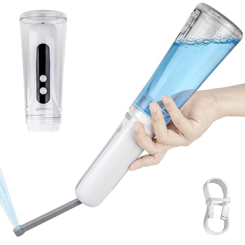 Portable Bidet for Travel, 800mAh Electric Handheld Bidet with 380ml Bottle - color: White