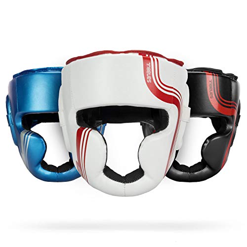 CORE Series Sparring Head Gear - color: White/Red, size: Large-X-Large