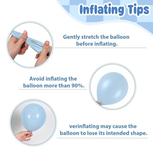 Paready Blue Brown Balloons, 60 Pcs Cow Print for Cowboy Birthday Party - color: Blue Cow