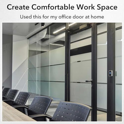 VSUDO Frosted Window Privacy Film - 11.8x78.7 Inch Office Metting Room - color: Frosted, size: 11.8 x 78.7 Inch
