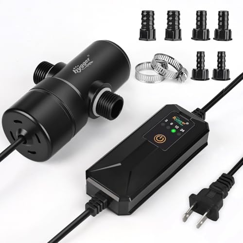 hygger Aquarium U-V Light, 5W U-V-C Lamp with Timer for 10-40 Gallon Tanks | Compact U-V light with Timer, 360° ABS Protective Shield, Freshwater or Saltwater Aquariums, Clear Water Support - size: 1.85 * 4.75 inches