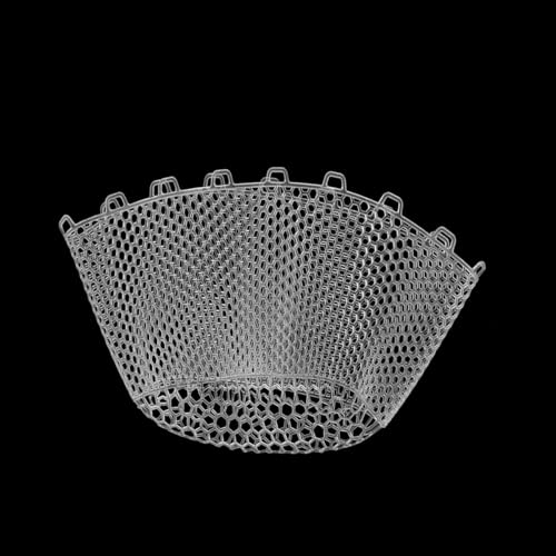 Rubber Fishing Net Replacement Hook Resist Net for Fly Fish Landing Net - color: White, size: S:Fits Hoop 11.81"-13"|Net Dia 11.81"|Depth 9"