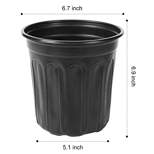 100-Pack 1 Gallon Flexible Plant Nursery Pots,Thickened Soft Plastic Seedling Pots,Seed Starting Pot Flower Plant Container for Succulents，Seedlings - size: 1Gallon, style: 100P
