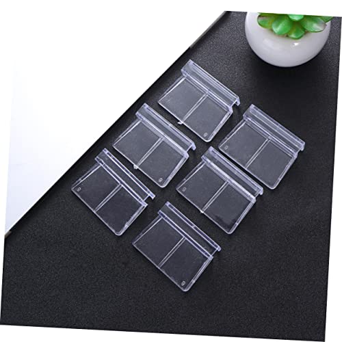 Happyyami 10pcs Acrylic Fish Tank Cover Holder Bracket for Support Practical Aquarium Rack for Fish Tank and Stability