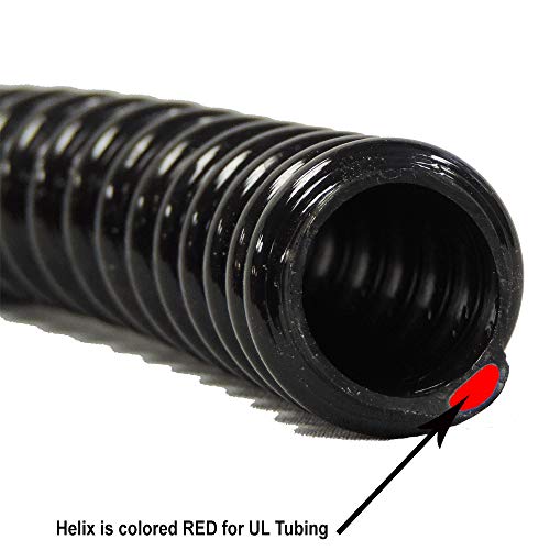 HydroMaxx® Non Kink, Corrugated, Flexible PVC Water Garden Hose and Pond Tubing. Thick Wall. US/UL Sizing (2" Dia x 25 ft) - size: 2" Dia x 25 ft