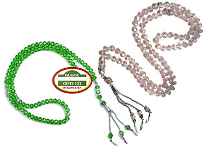 Lot 12 Big Tasbih Prayer 99 Worry Beads Misbaha Islamic Gift Ramadan Gift Allah Rosary Bulk Islamic Crystal Prayer Beads Islamic Gifts 123