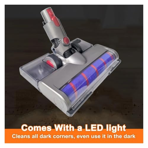 Compatible For Dyson,V15 V11 V10 V8 V7 Vacuum Attachment Soft Roller Brush Head With Dust Detection Light With Water Tank Mop Pads