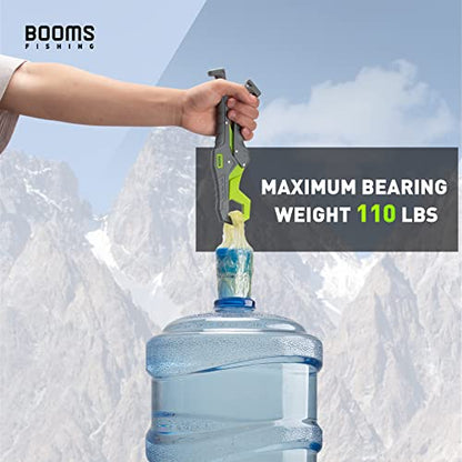 Booms Fishing G05 Lip Gripper Saltwater, 9.4" Plastic Catfish Grippers Pliers, Grabber Tool With Lanyard, Grips for Kayak Fishing Accessories, Great Holder for Caught Fish
