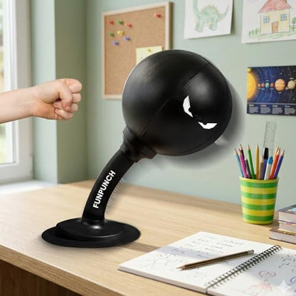 Bundle - Suction Cup Punching Bag for Adults and for Kids Plus Boxing Gloves for Kids