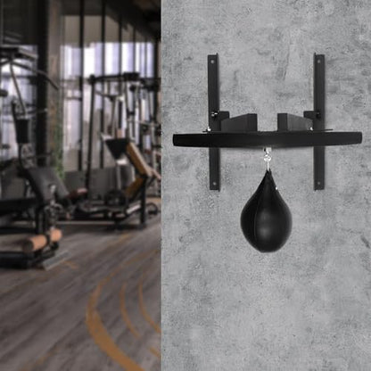 Speed Bag Platform Kit, Heavy Duty Hanging Swivel Workout Speedball Kicking with Adjustable Height, for Home Fitness, Suitable for Boxing and Fitness Enthusiasts