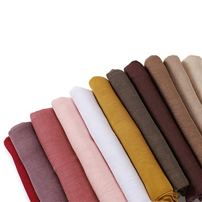Txameru Women's Viscose Cotton Hijab Scarf - color: Mauve