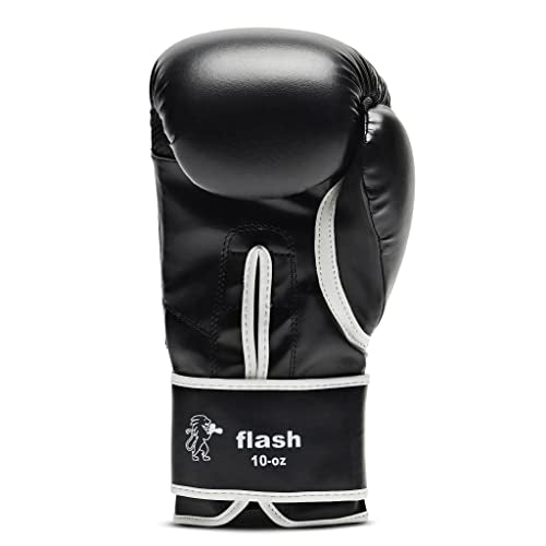 LEONE 1947, Flash Boxing Gloves - color: black, size: 12OZ