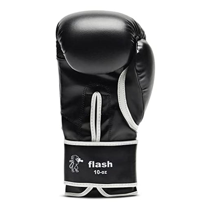 LEONE 1947, Flash Boxing Gloves - color: black, size: 8OZ