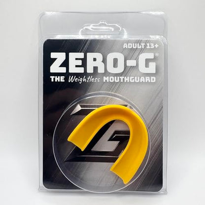 Zero-G Sports Mouthguard Yellow 1-Pack - Adult Size - Boil & Bite - Basketball, Football, Soccer, Baseball, Hockey, Lacrosse - color: Yellow