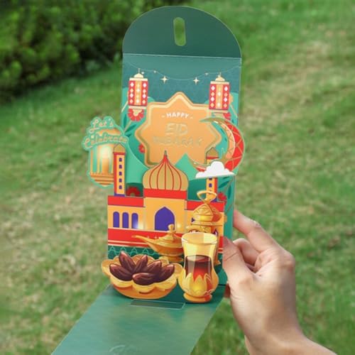 3 Pcs 3D Eid Mubarak Money Envelopes Ramadan Money Envelopes Muslim Eid Mubarak Gifts Ramadan Gifts Money Wallets for Cash