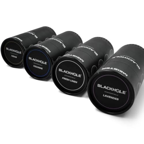 Meister BlackHole Deodorizer Balls for Shoes, Gloves, Gym Bags and More - Fresh Scent Moisture & Odor Absorbers - 4 Pack - Fresh Linen