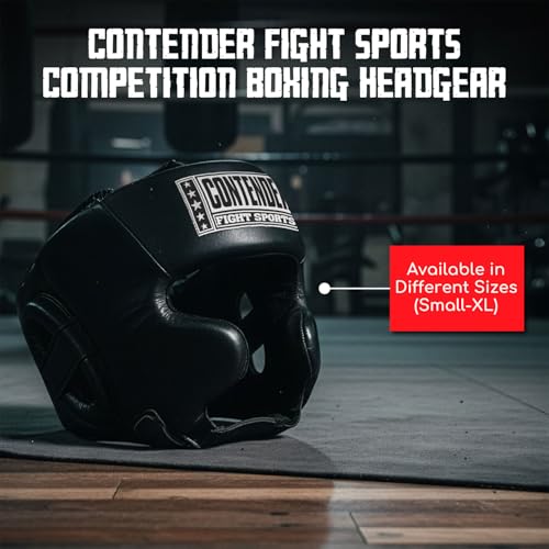 Contender Fight Sports Competition Boxing Muay Thai MMA Sparring Head Protection Headgear with Cheeks - color: Red, size: Extra Large (New)