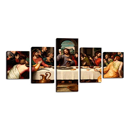 Yatsen Bridge Jesus The Last Supper Wall Art Canvas Prints Leonardo da Vinci Classic Art Reproductions. Giclee Print Framed Posters Artwork for Wall Decor Living Room office (50''Wx24''H) - color: Artwork-03, size: 50''Wx24''H