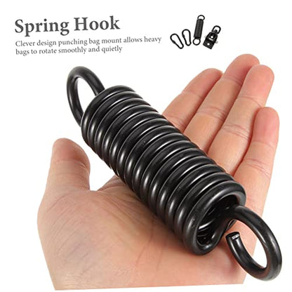 VICASKY Stainless Steel Heavy Bag Mount Suspension Hook Set for Boxing Swing and Hammock Shock Absorbing Spring Design Heavy Duty Bracket for Outdoor and Home Gym