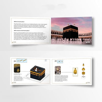 sterope Islamic Kaaba Building Block Set, Black and Gold Architecture Model, 367 Pieces Religious Educational Toy for Children, Assembly Required Eid al Fitr Gift