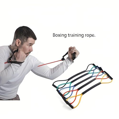 Boxing Resistance Bands for Strength and Speed Training, Boxing Training Equipment with Varied Resistance Levels Enhance Your Boxing Skills Fit for Fighters, Athletes and Fitness - color: Blue(25LB)