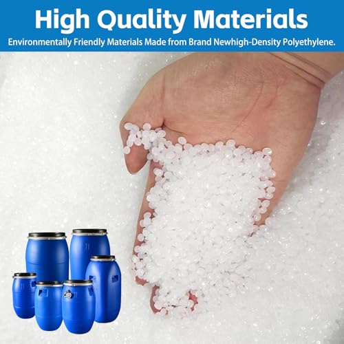 Shipping Barrel, Plastic Drum with Lid, Food Grade Container, Air Tight for Water and Food Storage, Rain Barrel Use(60L) - size: 60L