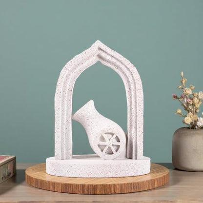 Antique-Style Heavyweight Arch Bookends Made of Durable Resin, These Non-Slip bookends are Perfect for Holding Large Books. an Ideal Gift for Birthdays, Christmas, or Thanksgiving. - color: Ramadan Bookshelf Statue
