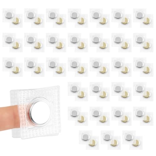64 Pcs Hidden Magnetic Snaps for Sewing, 32 Pairs 1.18" Strong Invisible Magnetic Snap Buttons for Clothing, Handbag, Purse, Bag, Jacket, Coat, DIY Craft Projects, PVC Coated Fabric Magnets