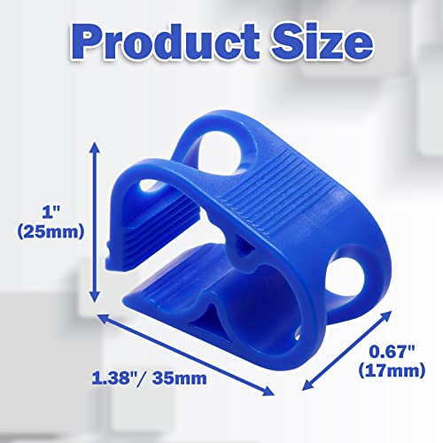 Murtenze Siphon Hose Clamp, Blue, 6Pcs | Flow Control Clamp, Adjustable Tube Clamp, Plastic Tubing Clamps - color: Blue