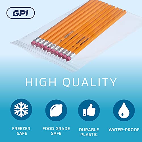 5 x 8 inches, 2Mil Clear Reclosable Zip Bags, case of 1,000 GPI Brand - size: 5" x 8"